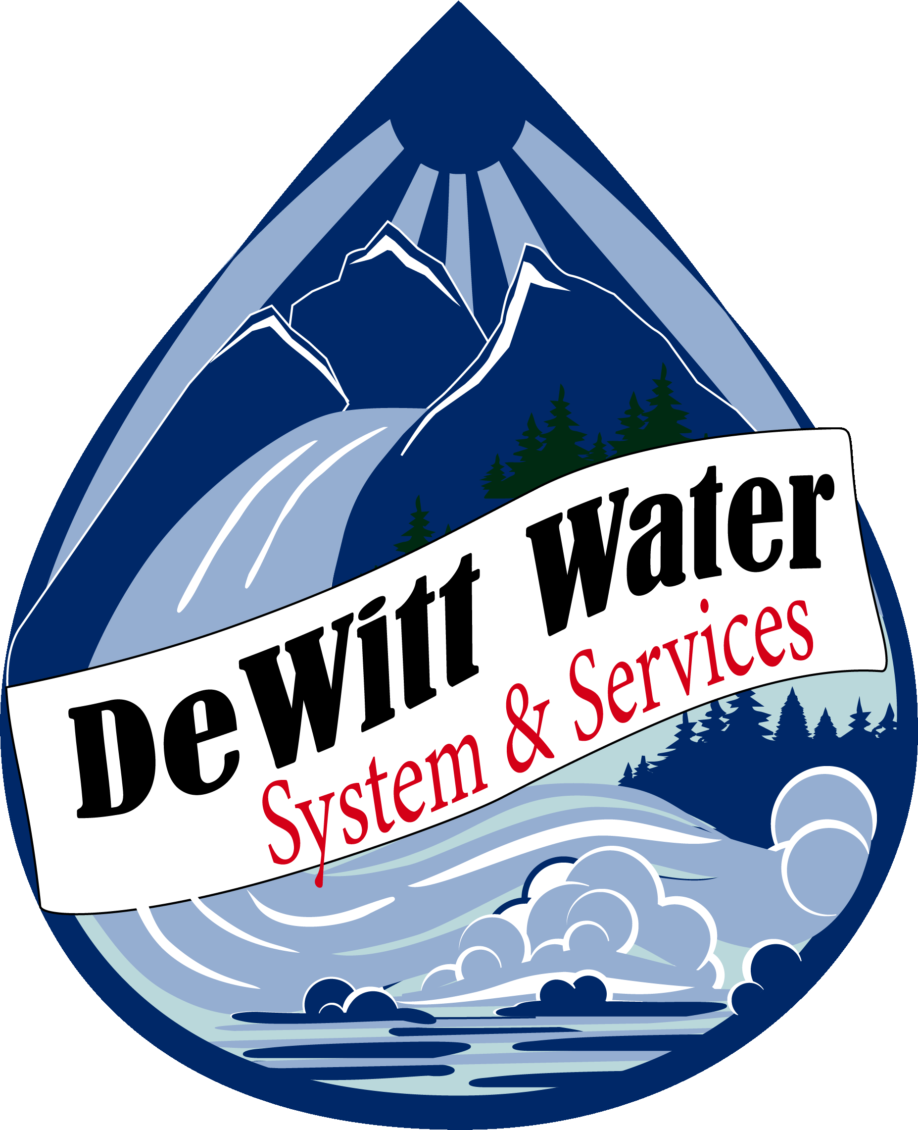 Dewitt Water Droplet Logo